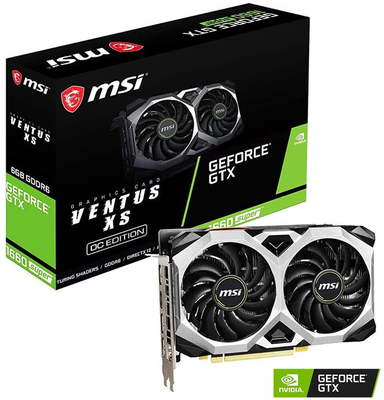 بطاقة رسومات MSI Gaming GeForce GTX 1660 Super Graphics Card 1660s DVI