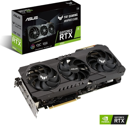 بطاقة رسومات GDDR6 Geforce Rtx 3080 10 جيجا بايت 1710 ميجا هرتز إصدار OC بطاقة رسومات