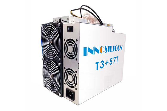 2 مروحة BTC عامل منجم أسيك Innosilicon T3 + 57T SHA 256 Algorithm عامل منجم 3300W