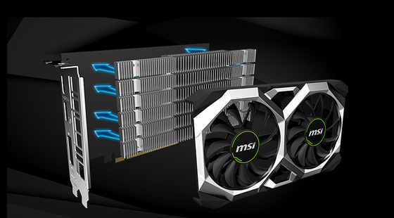 مروحة تبريد مزدوجة Nvidia Gtx 1660 Super 6GB بطاقة رسومات 120W 1770MHz