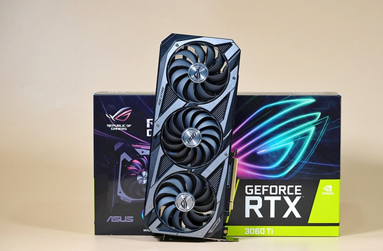 بطاقة رسومات ألعاب سطح المكتب Rog Strix Rtx3060ti O8g NVIDIA 256bit