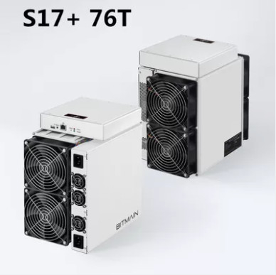 BTC عامل منجم Sha 256 Antعامل منجم S17 + 76th / S Bitcoin عامل منجم أسيك 2920W آلة التعدين