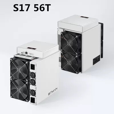 BTC عامل منجم Antعامل منجم S17 Pro 56Th 2212W آلة تعدين SHA-256 BTC مستعملة